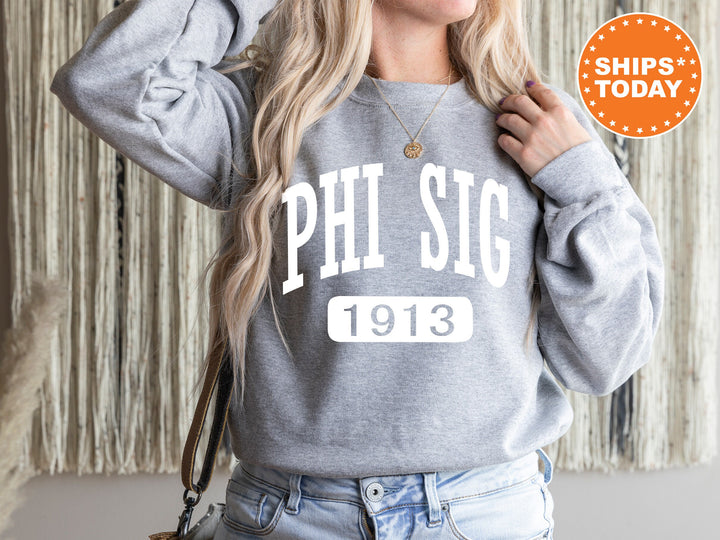 Phi Sigma Sigma Athletic Sorority Sweatshirt | Phi Sig Merch | Sorority Apparel | Phi Sig Hoodie | Big Little Reveal | Bid Day Gift 7325g