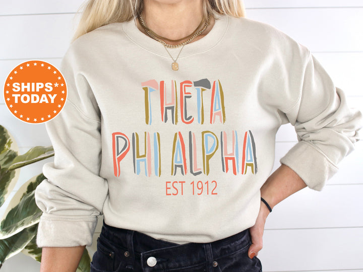 Theta Phi Alpha Olivia Sorority Sweatshirt | Theta Phi Hoodie | Theta Phi Sorority Apparel | Big Little Reveal | Comfy Sweatshirt