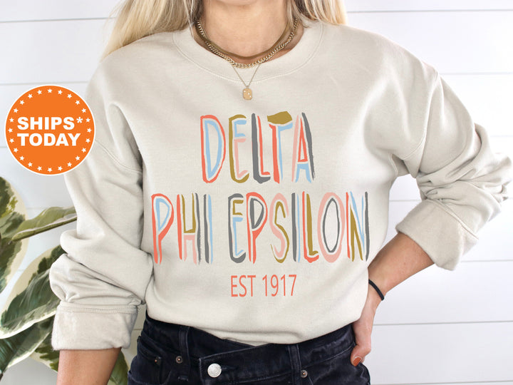 Delta Phi Epsilon Olivia Sorority Sweatshirt | DPHIE Sweatshirt | Sorority Merch | Big Little Reveal | Sorority Rush | Greek Apparel