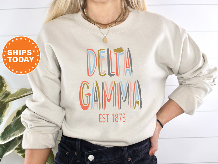 Delta Gamma Olivia Sorority Sweatshirt | Dee Gee Initiation | DG Big Little Gift | Bid Day Basket | Greek Apparel | Sorority Hoodie