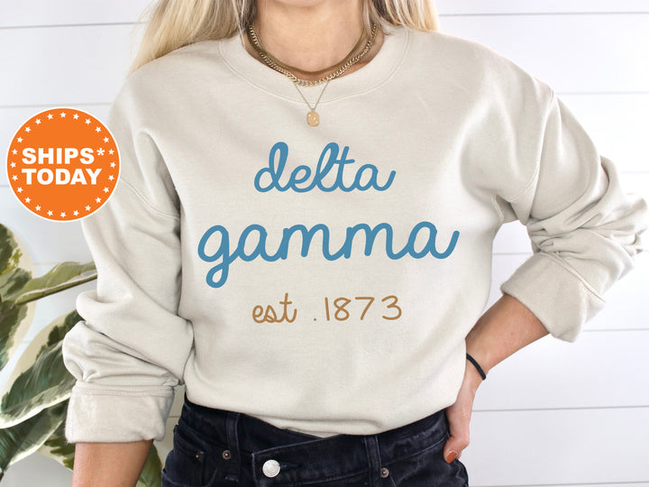 Delta Gamma The Blues Sorority Sweatshirt | Delta Gamma Hoodie| Dee Gee Merch | Big Little Sorority Gift | Dee Gee Sweatshirt _ 8279g