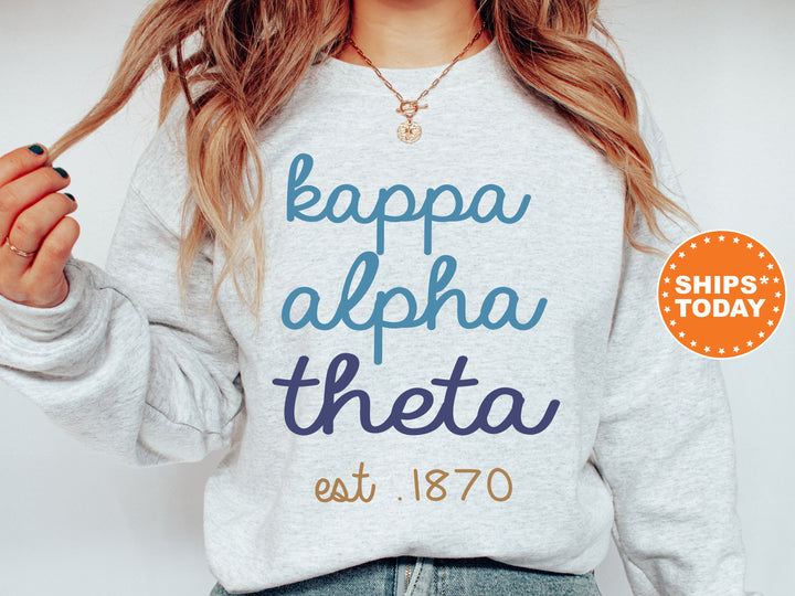 Kappa Alpha Theta The Blues Sorority Sweatshirt | Kappa Alpha Theta Sweatshirt | Theta Hoodie | Sorority Merch | Big Little Reveal _ 8283g