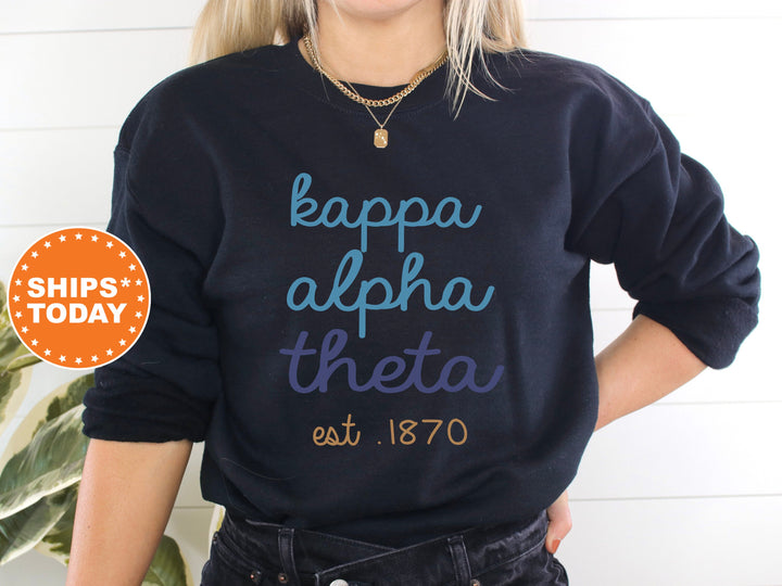 Kappa Alpha Theta The Blues Sorority Sweatshirt | Kappa Alpha Theta Sweatshirt | Theta Hoodie | Sorority Merch | Big Little Reveal _ 8283g