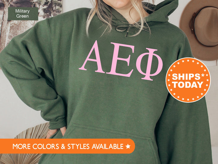 Alpha Epsilon Phi Just the Letters Sorority Sweatshirt | AEPhi Greek Letters | Sorority Letters | Big Little Reveal | Greek Apparel