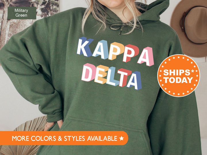 Kappa Delta Loud Box Sorority Sweatshirt | Kappa Delta Retro Sweatshirt | Sorority Gifts | Sorority Apparel | Big Little Reveal  _ 5575g