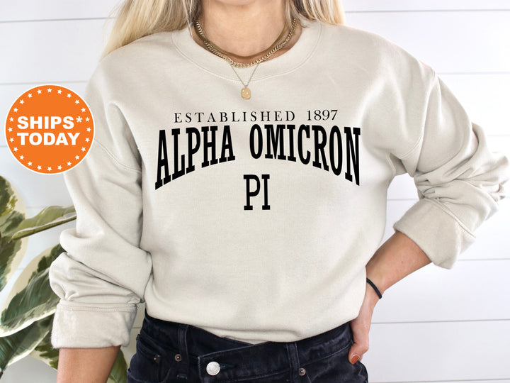 Alpha Omicron Pi Founding Sorority Sweatshirt | Alpha Omicron Pi Hoodie | Alpha O Sweatshirt | AOPi Greek Apparel | Big Little Gift _ 5446g