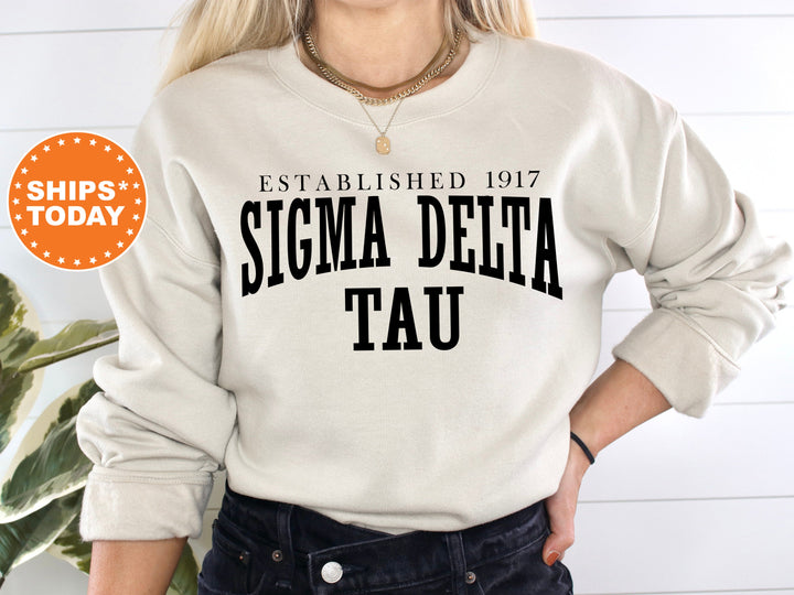 Sigma Delta Tau Founding Sorority Sweatshirt | Sigma Delta Tau Merch | Sigma Delta Tau Hoodie | Sig Delt Sweatshirt | Greek Apparel _ 5463g