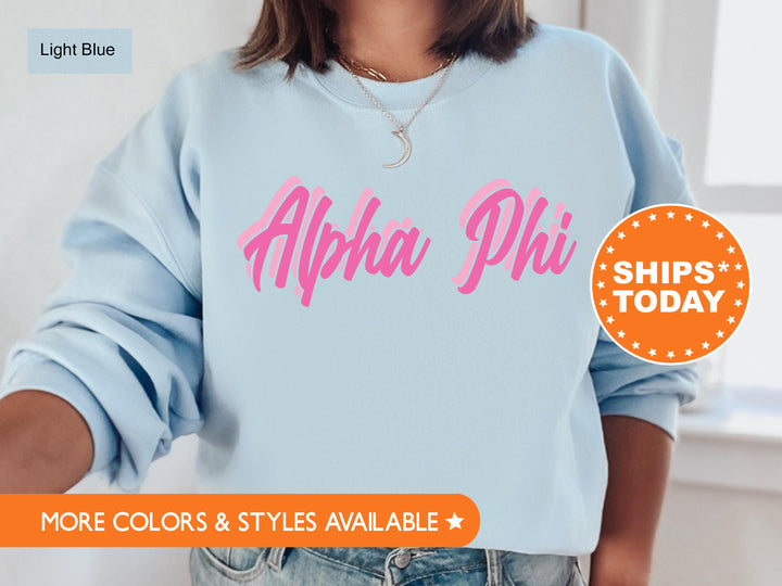 Alpha Phi Charlotte Sorority Sweatshirt | Alpha Phi Sweatshirt | APHI Sorority Crewneck | Big Little Gift | Sorority Merch | Bid Day Gift 5693g