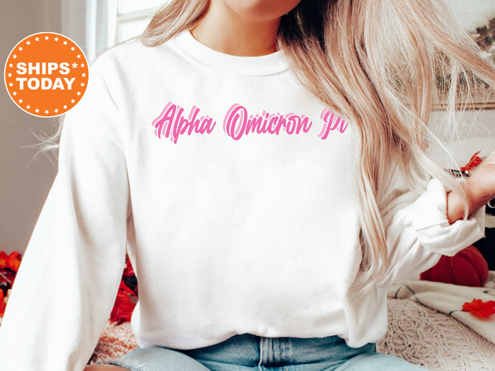 Alpha Omicron Pi Charlotte Sorority Sweatshirt | Alpha Omicron Pi Sweatshirt | Alpha O Sorority Crewneck | Big Little Gift | Sorority Merch 5692g