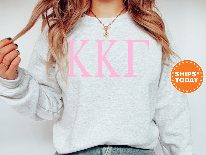Kappa Kappa Gamma Just the Letters Sorority Sweatshirt | KAPPA Greek Letters | Sorority Letters | Big Little Reveal | Greek Apparel