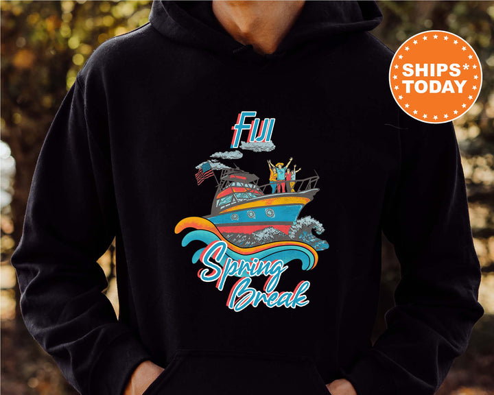 FIJI Boating Spring Break Fraternity Sweatshirt | Phi Gamma Delta Crewneck Sweatshirt | FIJI Fraternity Hoodie | College Apparel  _ 6799g