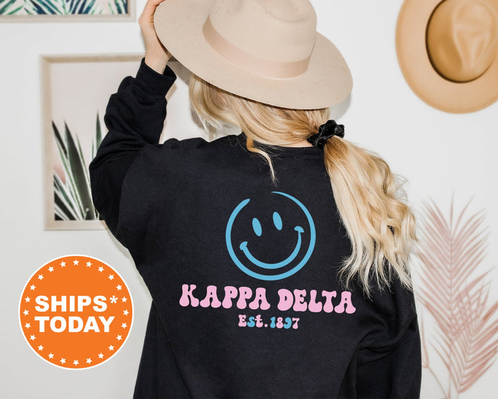 Kappa Delta Frosty Smile Sorority Sweatshirt | Kappa Delta Sweatshirt | Kay Dee Sorority Crewneck | Greek Apparel | Big Little Reveal Gift