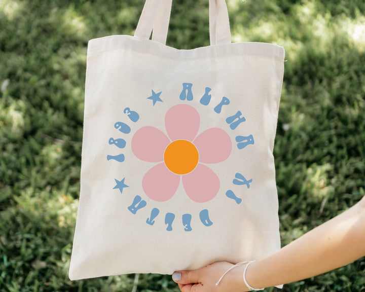 Alpha Xi Delta Petal Print Sorority Tote Bag | AXID Tote Bag | Alpha Xi Sorority Bag | College Beach Bag | Big Little Sorority Gift _ 15061g