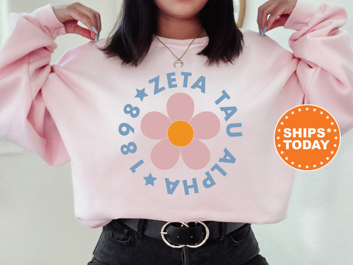 Zeta Tau Alpha Bright Floral Sorority Sweatshirt | ZETA Hoodie | Big Little Sorority Reveal | Greek Sweatshirt | Floral Sweatshirt _ 7461g
