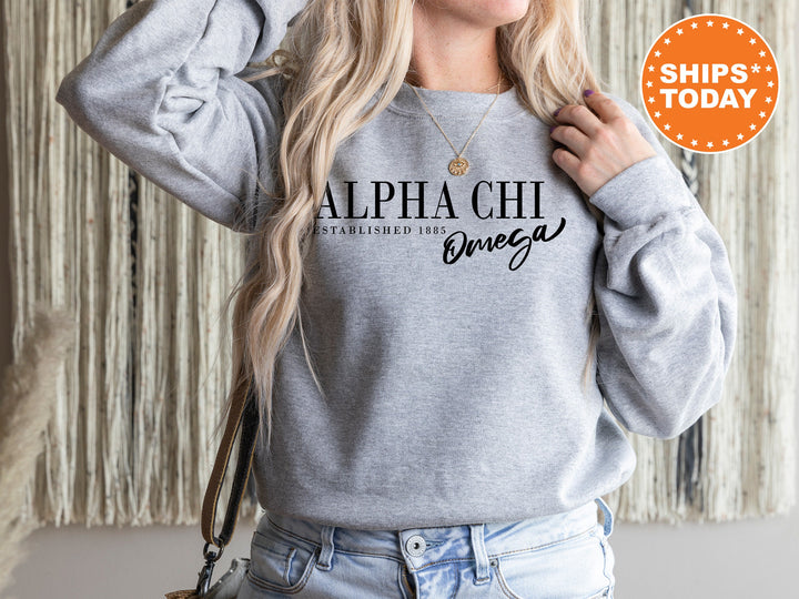 Alpha Chi Omega Two Sizes Sorority Sweatshirt | Alpha Chi Omega Sweatshirt | Alpha Chi Merch | AXO Crewneck Sweatshirt | Big Little _ 7384g