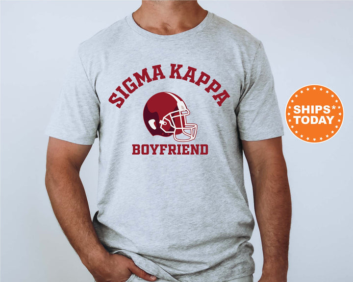 Sigma Kappa Gameday Boyfriend Sorority T-Shirt | Sigma Kappa Boyfriend Shirt | Greek Apparel | Gameday Shirt | Gifts For Boyfriend _ 8212g