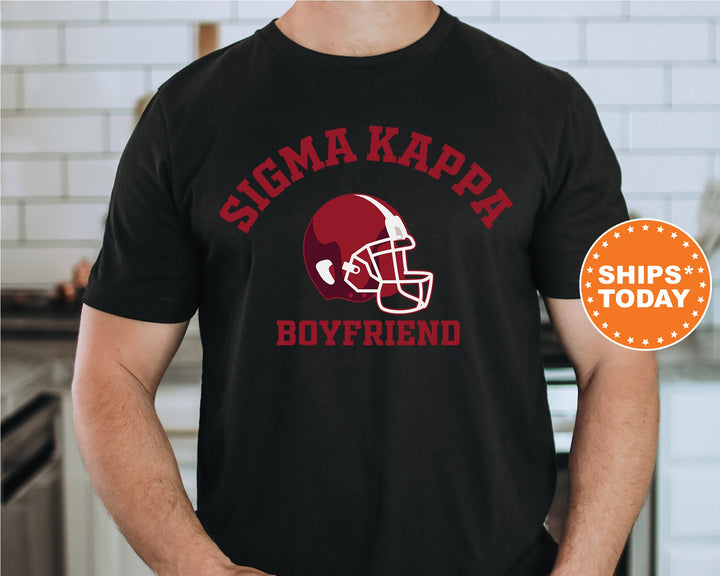 Sigma Kappa Gameday Boyfriend Sorority T-Shirt | Sigma Kappa Boyfriend Shirt | Greek Apparel | Gameday Shirt | Gifts For Boyfriend _ 8212g