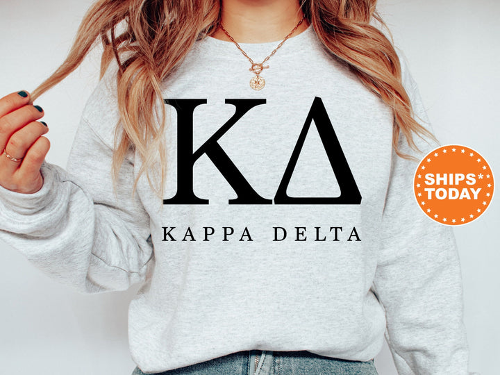 Kappa Delta Sweet and Simple Sorority Sweatshirt | Kappa Delta Greek Letters Sorority Crewneck | Kay Dee Sorority Letters | Greek Apparel