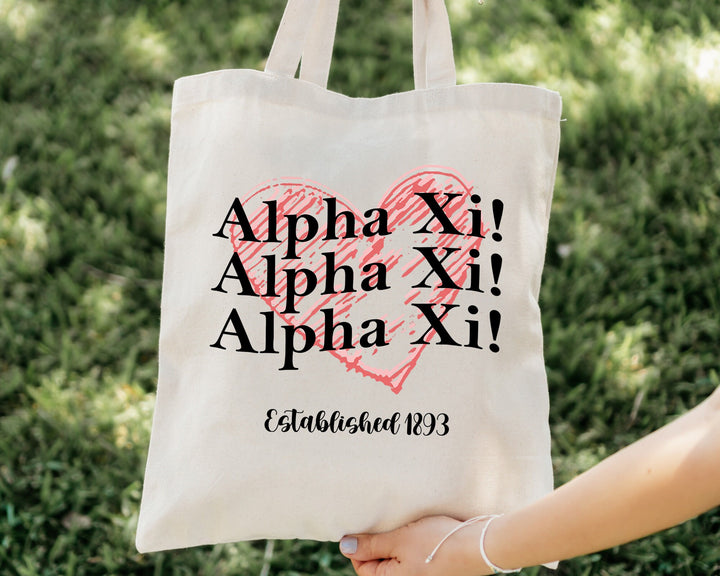 Alpha Xi Delta Balloon Bliss Sorority Tote Bag | Alpha Xi College Sorority Bag | AXID Tote Bag | Big Little Sorority | Beach Bag _ 14983g