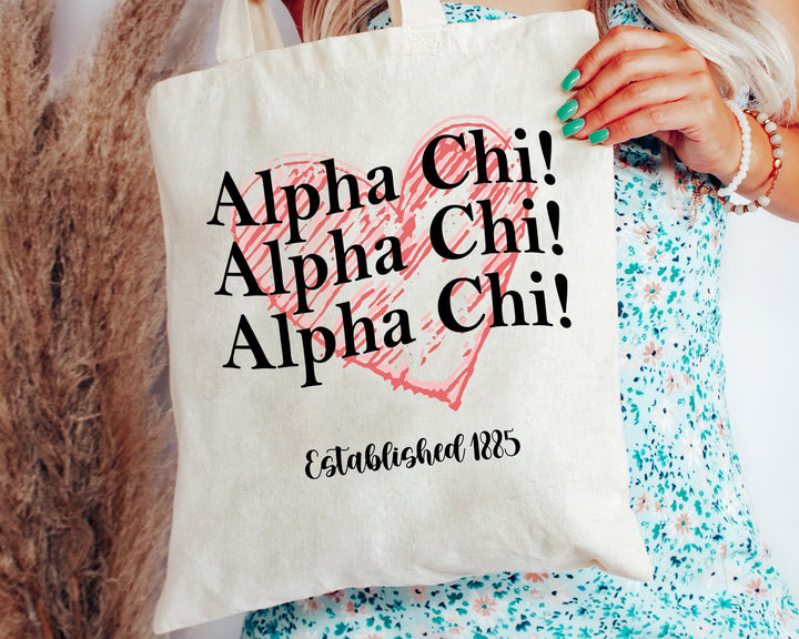 Alpha Chi Omega Balloon Bliss Sorority Tote Bag | Alpha Chi College Sorority Bag | AXO Tote Bag | Big Little Sorority | Beach Bag _ 14975g