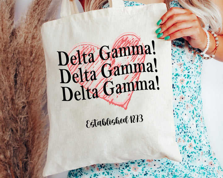 Delta Gamma Balloon Bliss Sorority Tote Bag | Dee Gee College Sorority Bag | Delta Gamma Tote Bag | Big Little Gifts | Beach Bag _ 14986g