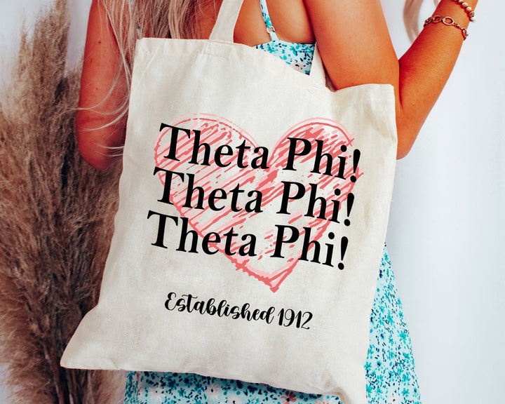 Theta Phi Alpha Balloon Bliss Sorority Tote Bag | Theta Phi College Sorority Bag | Theta Phi Tote Bag | Big Little Gift | Beach Bag _ 14999g