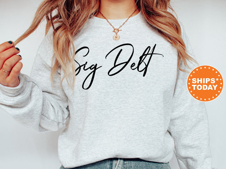 Sigma Delta Tau Nickname Sorority Sweatshirt | Sig Delt Sorority Apparel | Big Little Gift | Sorority Merch | College Greek Apparel