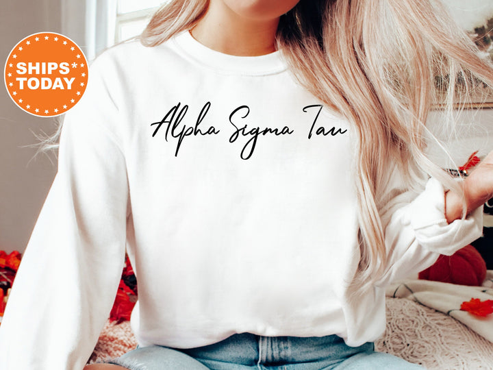 Alpha Sigma Tau Nickname Sorority Sweatshirt | Alpha Sigma Tau Sorority Apparel | Big Little Gift | Sorority Merch | College Apparel
