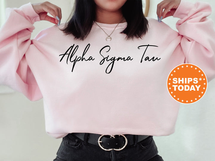 Alpha Sigma Tau Nickname Sorority Sweatshirt | Alpha Sigma Tau Sorority Apparel | Big Little Gift | Sorority Merch | College Apparel