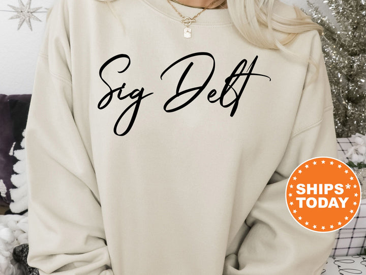 Sigma Delta Tau Nickname Sorority Sweatshirt | Sig Delt Sorority Apparel | Big Little Gift | Sorority Merch | College Greek Apparel
