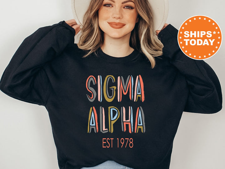Sigma Alpha Cooper Sorority Sweatshirt | Sigma Alpha Sorority Hoodie | Sorority Apparel | Big Little Reveal | College Greek Apparel _ 8675g