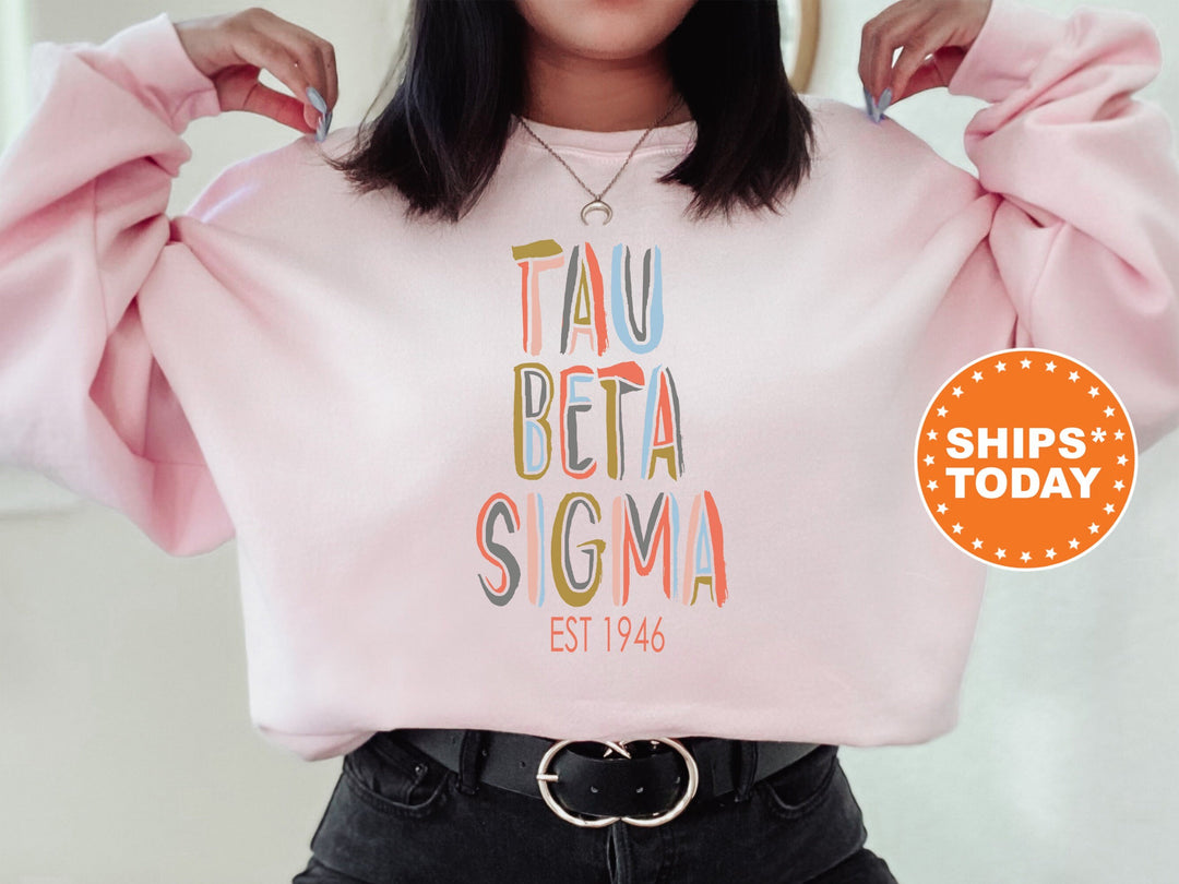 Tau Beta Sigma Cooper Sorority Sweatshirt | Tau Beta Sigma Sorority Hoodie | Sorority Apparel | Big Little Reveal | College Apparel _ 8679g