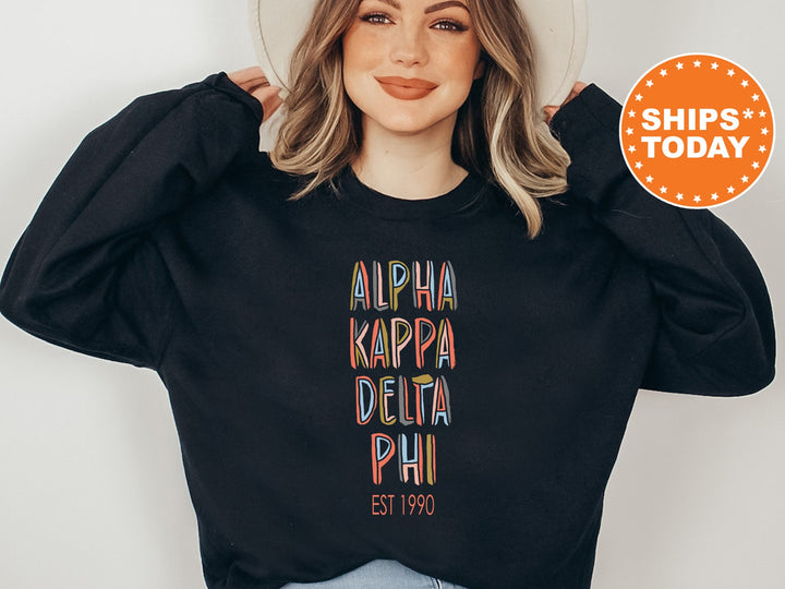 Alpha Kappa Delta Phi Cooper Sorority Sweatshirt | aKDPhi Sorority Hoodie | Sorority Apparel | Big Little Reveal | College Apparel _ 8666g
