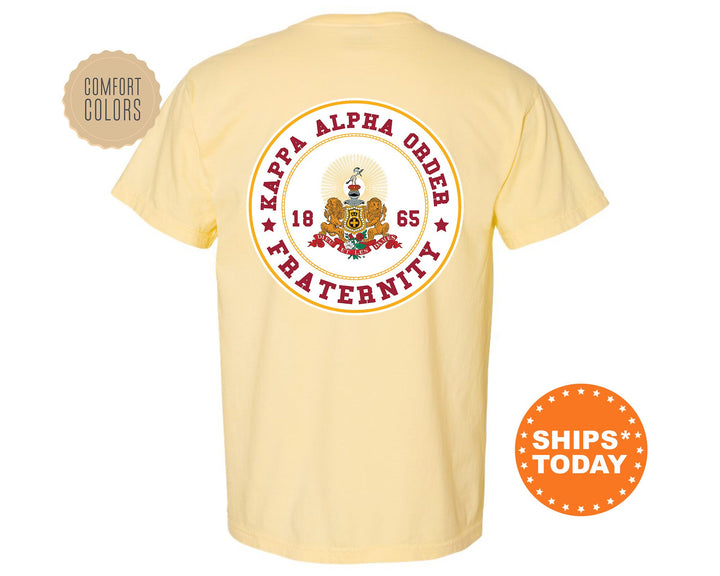 Kappa Alpha Order Proud Crests Fraternity T-Shirt | Kappa Alpha Shirt | Fraternity Crest | Fraternity Rush Shirt | Comfort Colors Tee _ 13959g