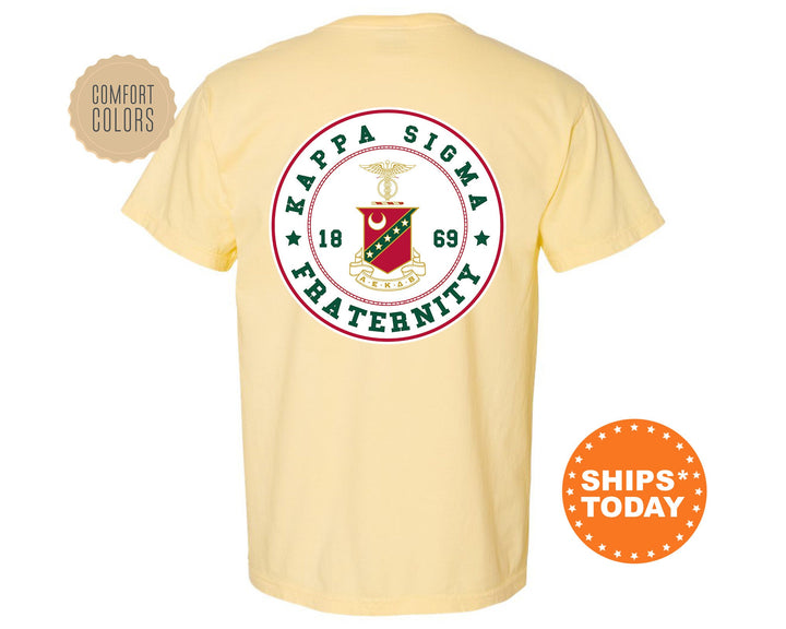 Kappa Sigma Proud Crests Fraternity T-Shirt | Kappa Sig Greek Apparel | Fraternity Crest | Fraternity Rush Shirt | Comfort Colors Tee _ 13960g