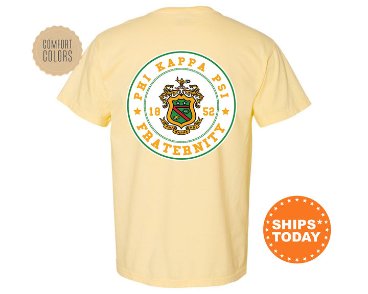 Phi Kappa Psi Proud Crests Fraternity T-Shirt | Phi Psi Greek Apparel | Fraternity Crest | Fraternity Rush Shirt | Comfort Colors Tee _ 13964g