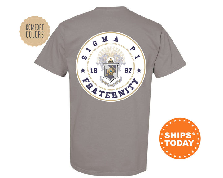 Sigma Pi Proud Crests Fraternity T-Shirt | Sigma Pi Greek Apparel | Fraternity Crest Shirt | Fraternity Rush Shirt | Comfort Colors Tee _ 13974g