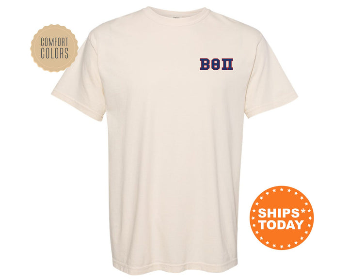 Beta Theta Pi Proud Crests Fraternity T-Shirt | Beta Greek Apparel | Fraternity Crest | Fraternity Rush Shirt | Comfort Colors Tee _ 13953g