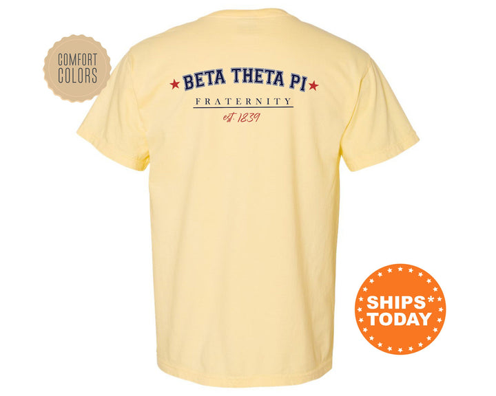 Beta Theta Pi Patriot Pledge Fraternity T-Shirt | Beta Fraternity Shirt | Fraternity Gift | Greek Life Apparel | Comfort Colors Tee _ 14120g