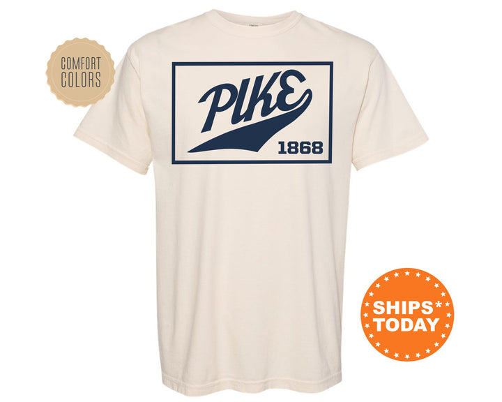 Pi Kappa Alpha Baseball Boxed Comfort Colors Fraternity T-Shirt | PIKE Greek Apparel | Game Day Shirt | Fraternity Rush Shirt _ 5972g