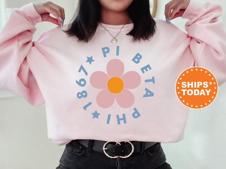 Pi Beta Phi Bright Floral Sorority Sweatshirt | Pi Phi Hoodie | Big Little Sorority Reveal | Greek Sweatshirt | Floral Sweatshirt _ 7456g