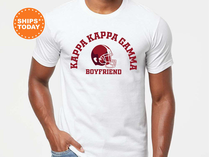 Kappa Kappa Gamma Gameday Boyfriend Sorority T-Shirt | KAPPA Boyfriend Shirt | Greek Apparel | Gameday Shirt | Gifts For Boyfriend _ 8207g