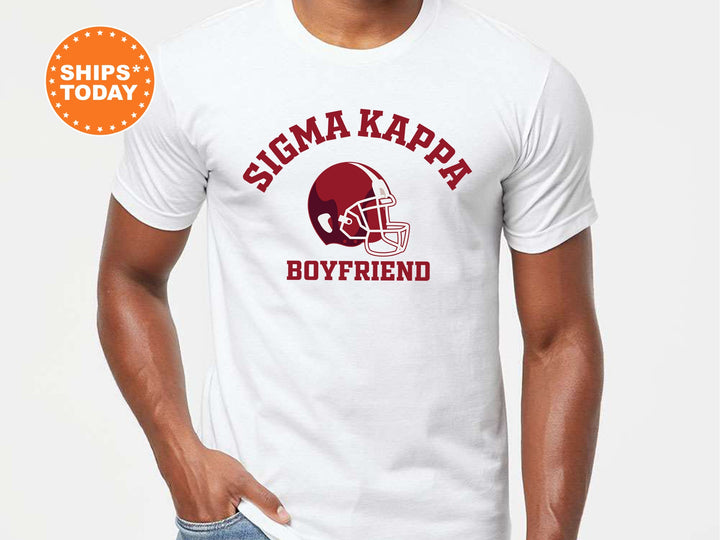 Sigma Kappa Gameday Boyfriend Sorority T-Shirt | Sigma Kappa Boyfriend Shirt | Greek Apparel | Gameday Shirt | Gifts For Boyfriend _ 8212g