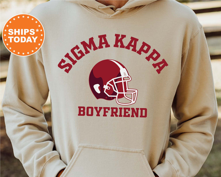 Sigma Kappa Gameday Boyfriend Sorority Sweatshirt | Sig Kap Boyfriend Sweatshirt | College Gameday Sweatshirt | Gifts For Boyfriend _ 8212g