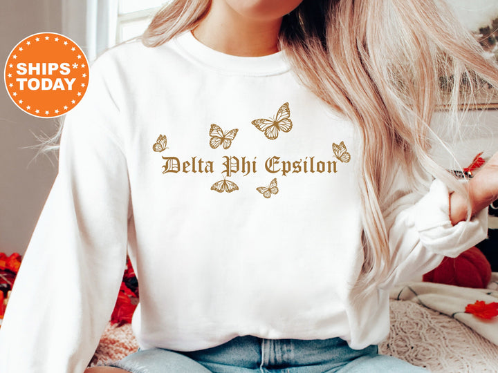 Delta Phi Epsilon Goldie Sorority Sweatshirt | DPHIE Sorority Merch | Big Little Reveal | DPHIE Sorority Gifts | College Sweatshirt