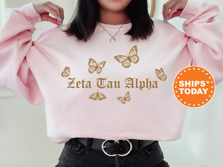 Zeta Tau Alpha Goldie Sorority Sweatshirt | ZETA Sorority Merch | Big Little Reveal | ZETA Sorority Gifts | College Sweatshirt