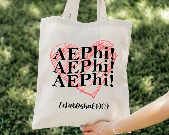 Alpha Epsilon Phi Balloon Bliss Sorority Tote Bag | AEPHI College Sorority Bag | AEPHI Tote Bag | Big Little Sorority | Beach Bag _ 14977g
