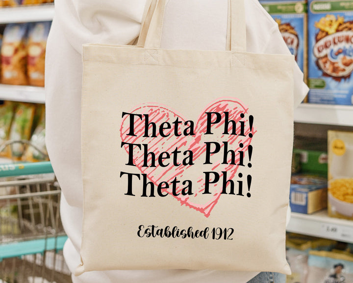 Theta Phi Alpha Balloon Bliss Sorority Tote Bag | Theta Phi College Sorority Bag | Theta Phi Tote Bag | Big Little Gift | Beach Bag _ 14999g