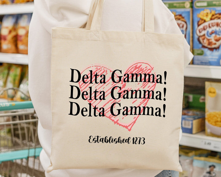Delta Gamma Balloon Bliss Sorority Tote Bag | Dee Gee College Sorority Bag | Delta Gamma Tote Bag | Big Little Gifts | Beach Bag _ 14986g