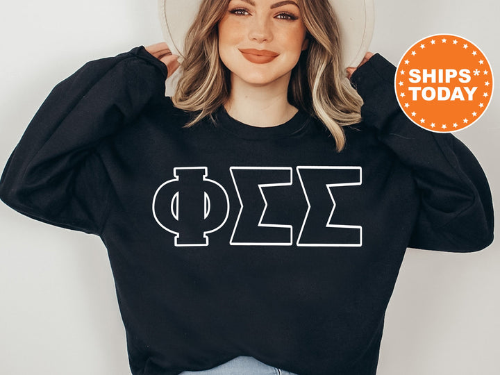 Phi Sigma Sigma Barely There Sorority Sweatshirt | Phi Sig Greek Letters | Sorority Letters | Big Little Reveal | Sorority Gift _ 8469g